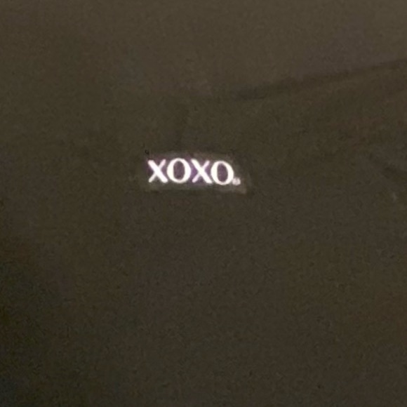 XOXO Loungewear Robe Coverup Zip Front Hoodie Black/Silver Sz M - Picture 8 of 9